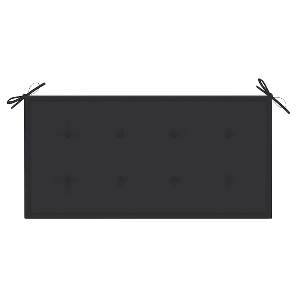 Banco de jardim c/ almofadão antracite 112 cm teca maciça