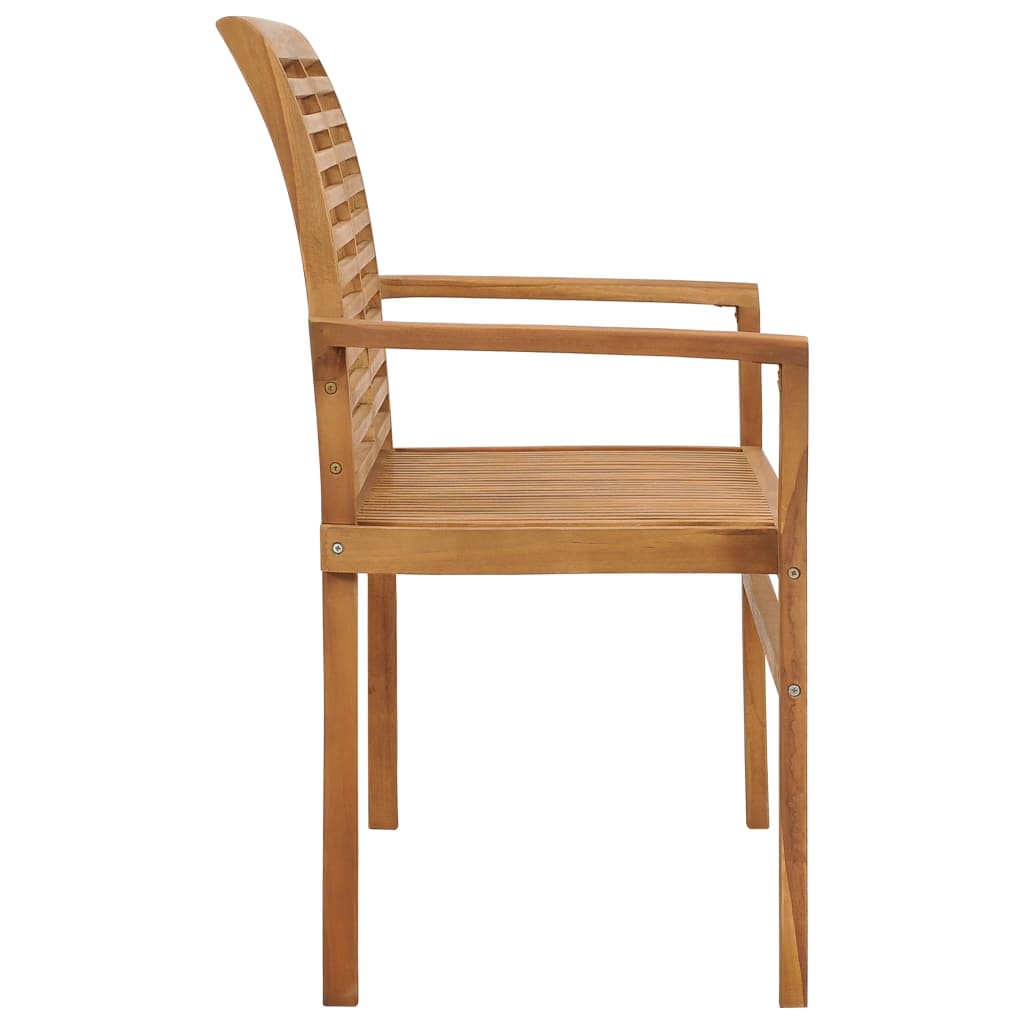 Banco de jardim c/ almofadão azul-claro 112 cm teca maciça