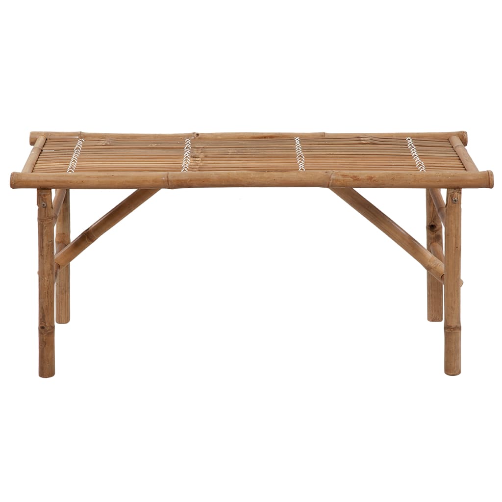 Banco de jardim dobrável com almofadão 118 cm bambu