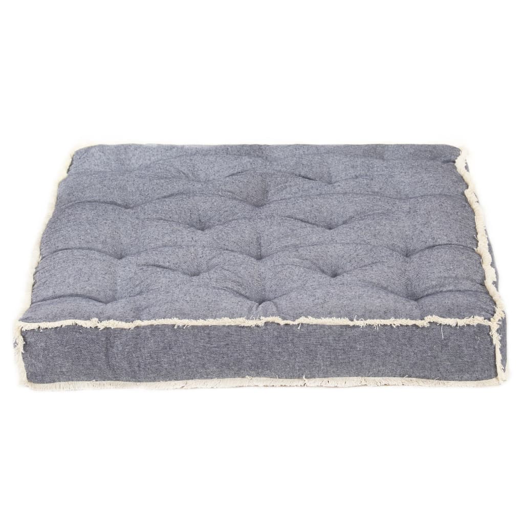 Almofadão para sofá de paletes 120x80x10 cm azul