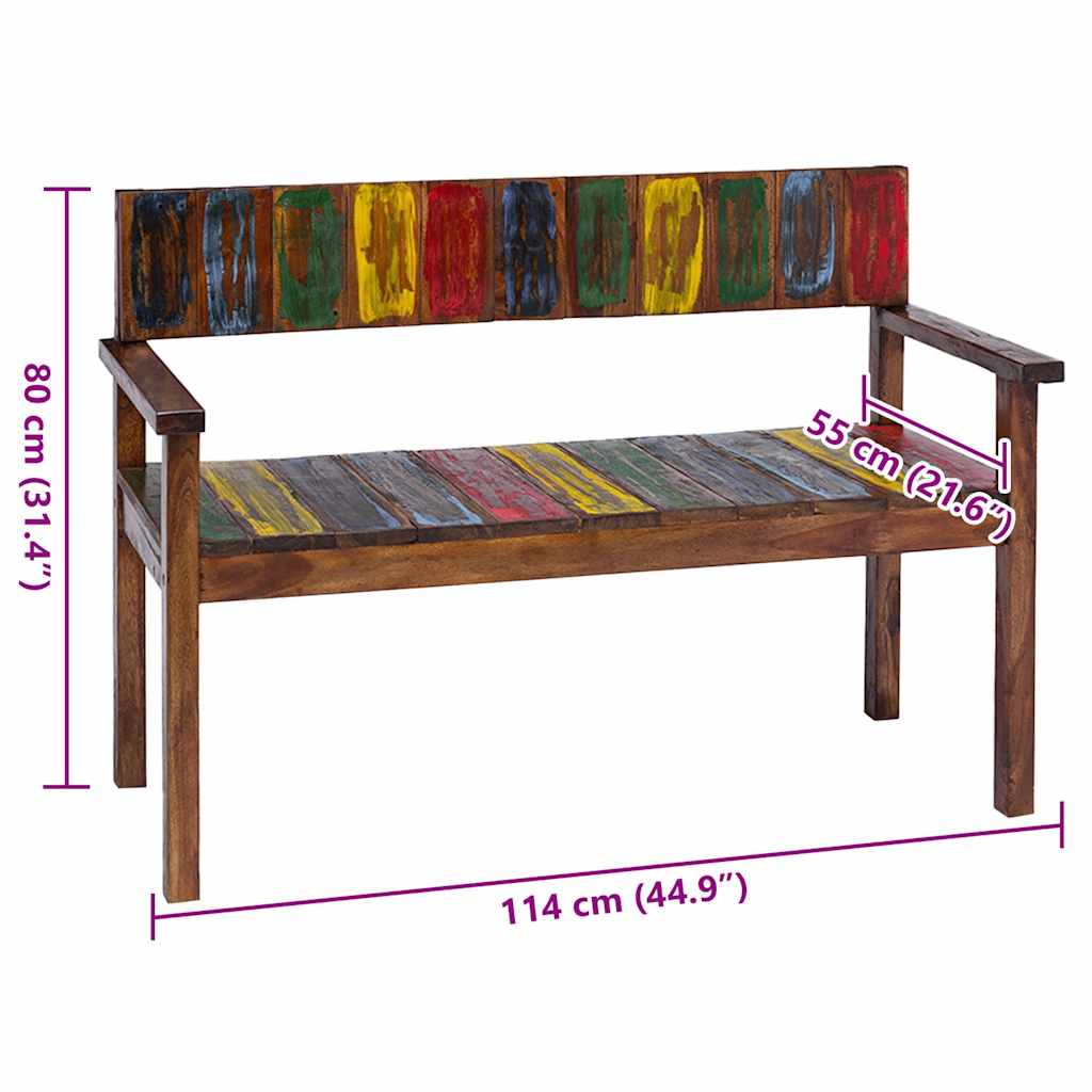 Cadeiras de jantar 4 pcs madeira recuperada maciça