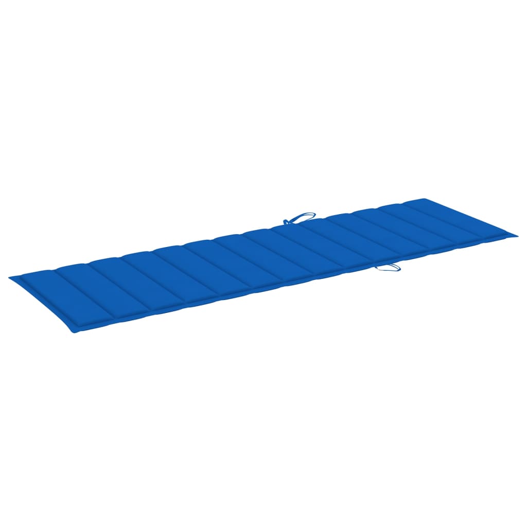 Espreguiçadeira dupla c/ almofadões azul real pinho impregnado