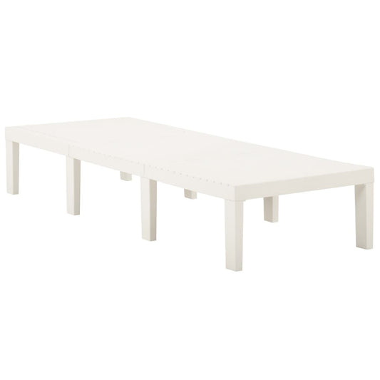 Espreguiçadeira plástico branco