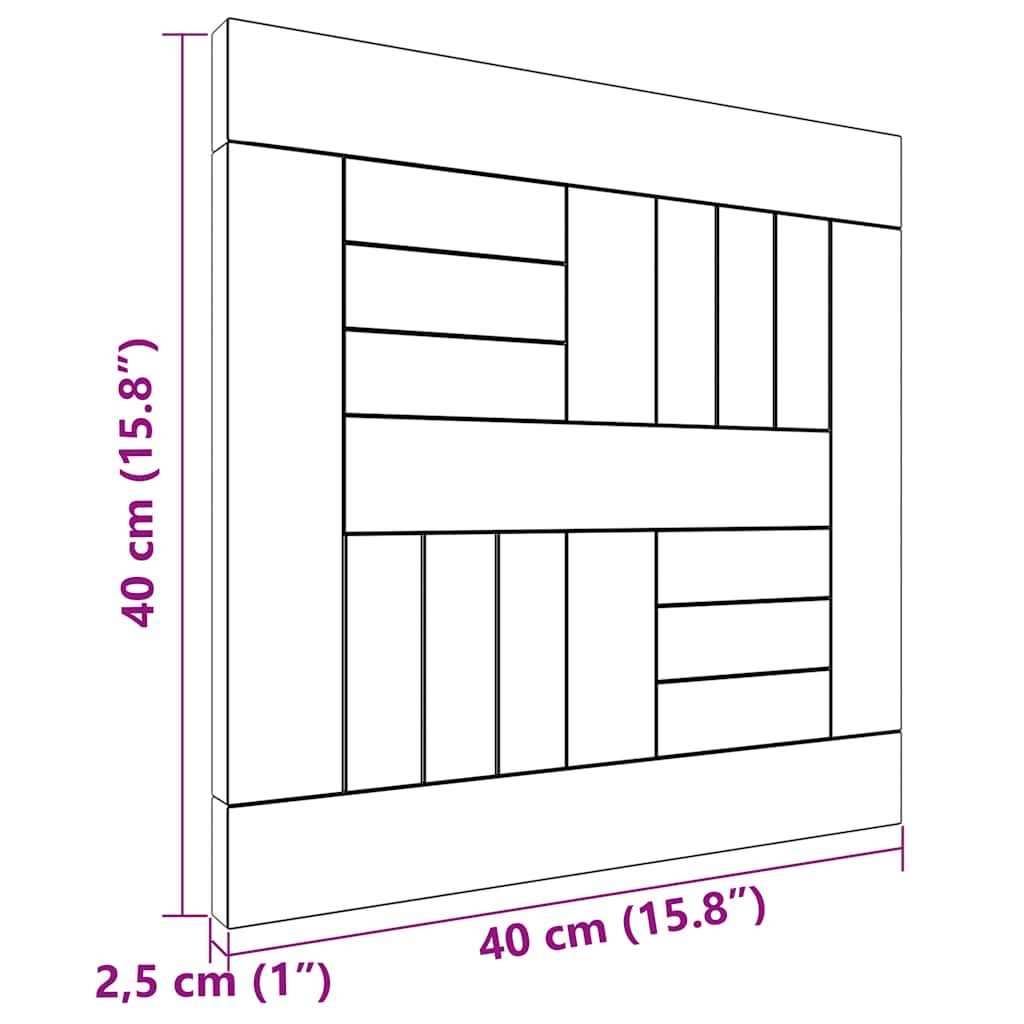Tampo de mesa quadrado 40x40x2,5 cm madeira de teca maciça