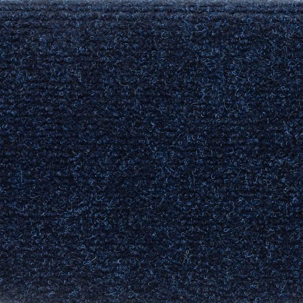 Tapetes de escada autoadesivos 10 peças 56x17x3 cm azul-marinho semicircular