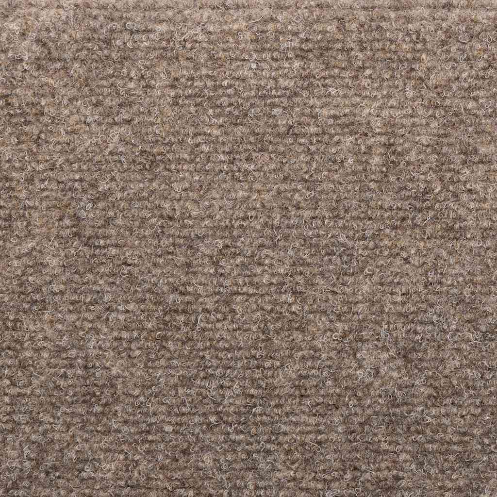 Tapetes de escada autoadesivos 5 peças 65x21x4 cm bege semicircular grande