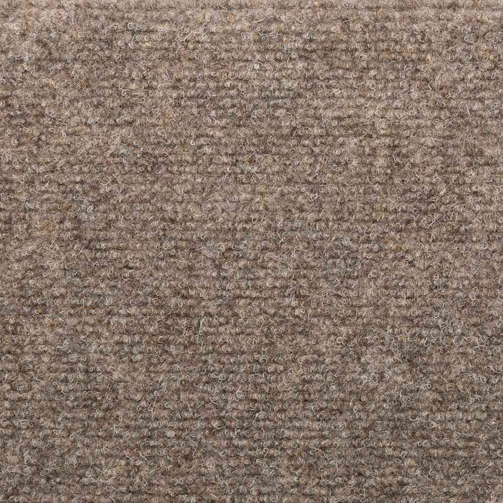 Tapetes de escada autoadesivos 10 peças 65x21x4 cm bege semicircular grande