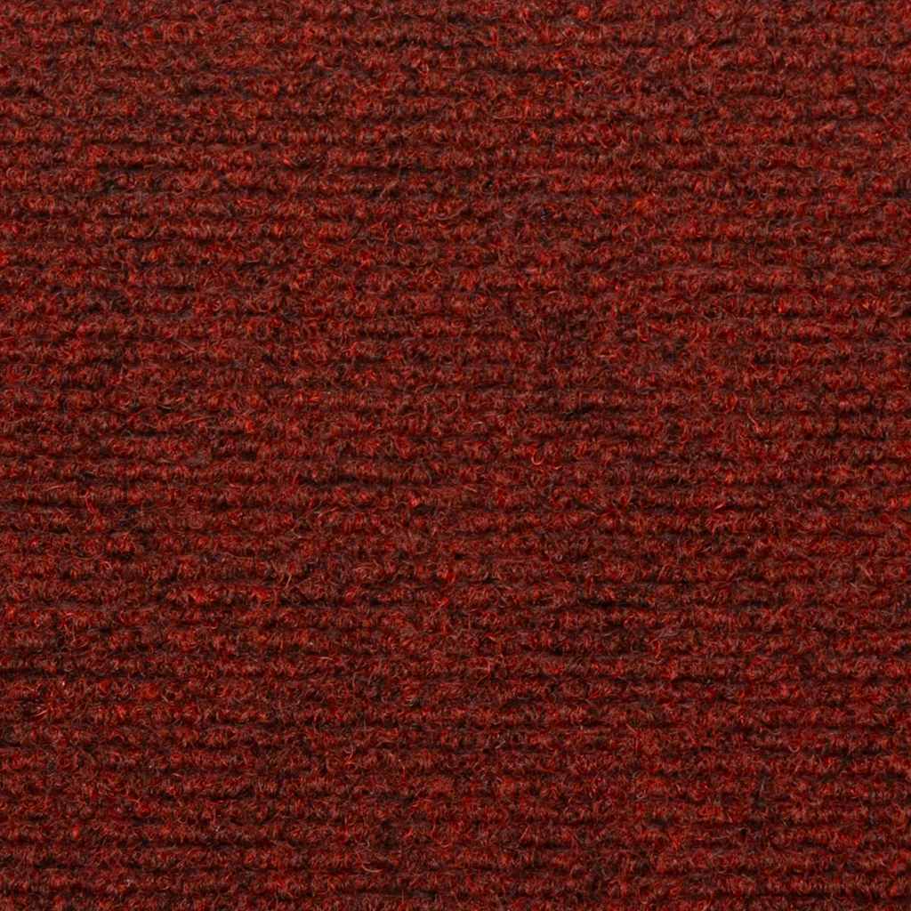 Tapetes de escada autoadesivos 5 peças 65x21x4 cm vermelho bordô com borda retangular