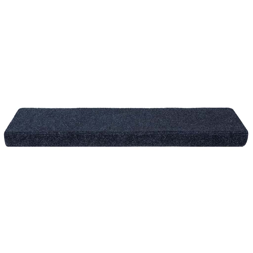 Tapetes de escada autoadesivos 10 peças 65x21x4 cm antracite borda retangular
