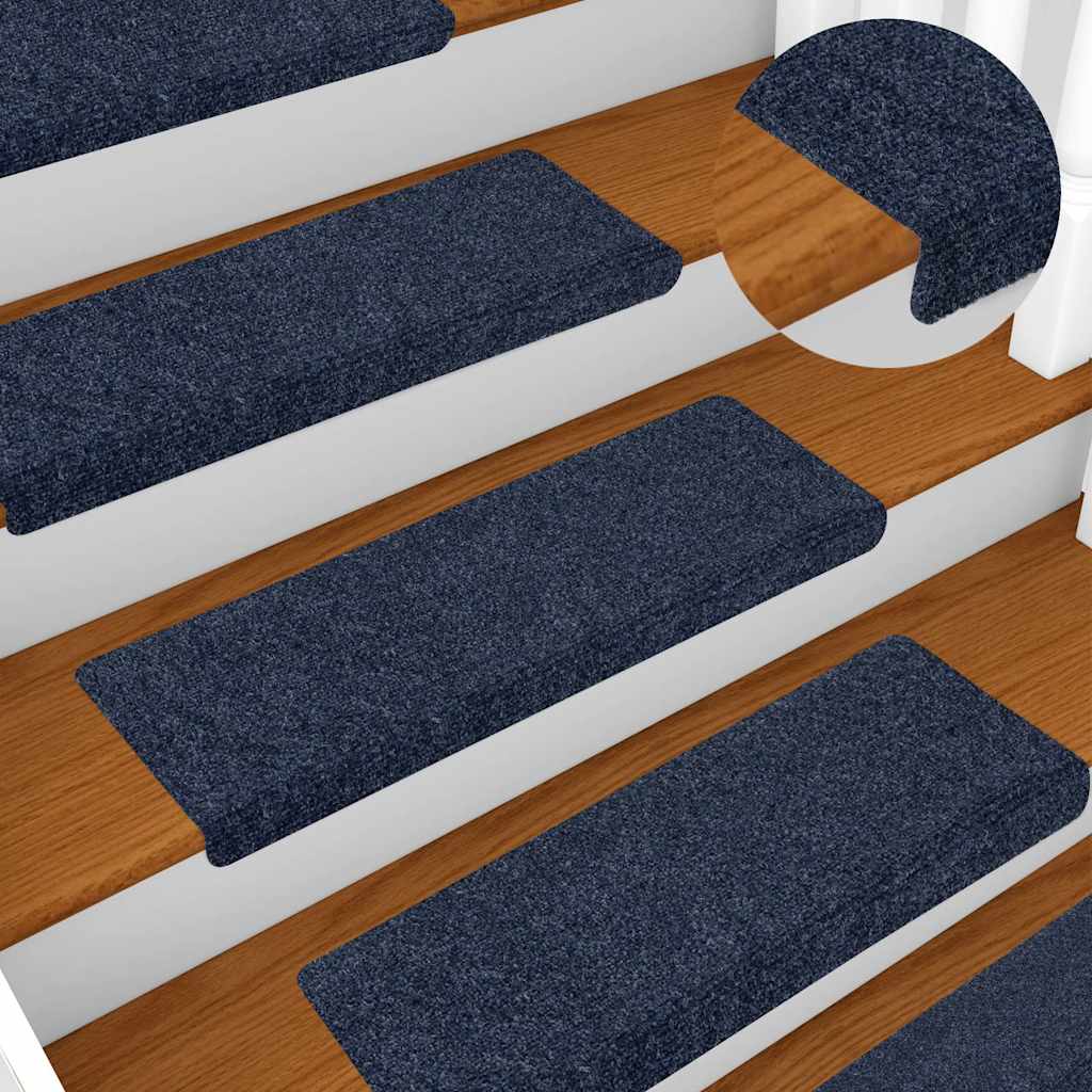 Tapetes de escada autoadesivos 10 peças 65x21x4 cm antracite borda retangular