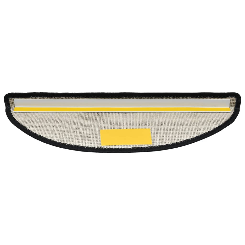 Tapetes de escada 10 peças 56x17x3 cm antracite semicircular