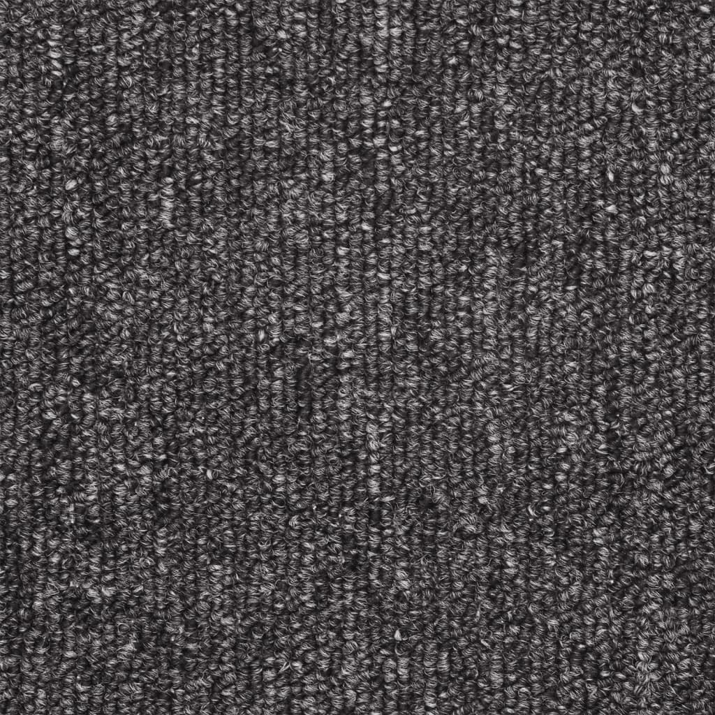 Tapetes de escada 10 peças 56x17x3 cm antracite semicircular