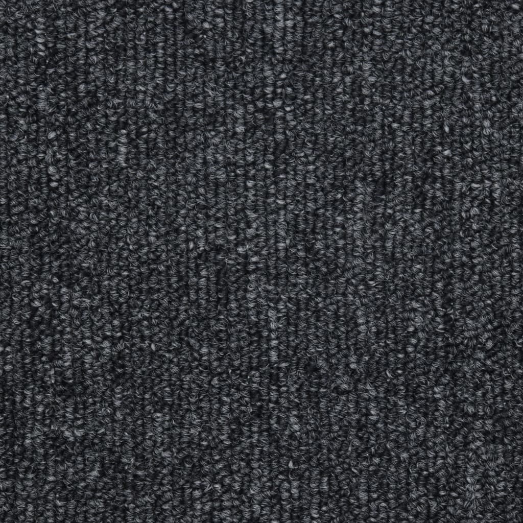 Tapetes de escada 10 peças 65x24x4 cm cinza escuro semicircular grande