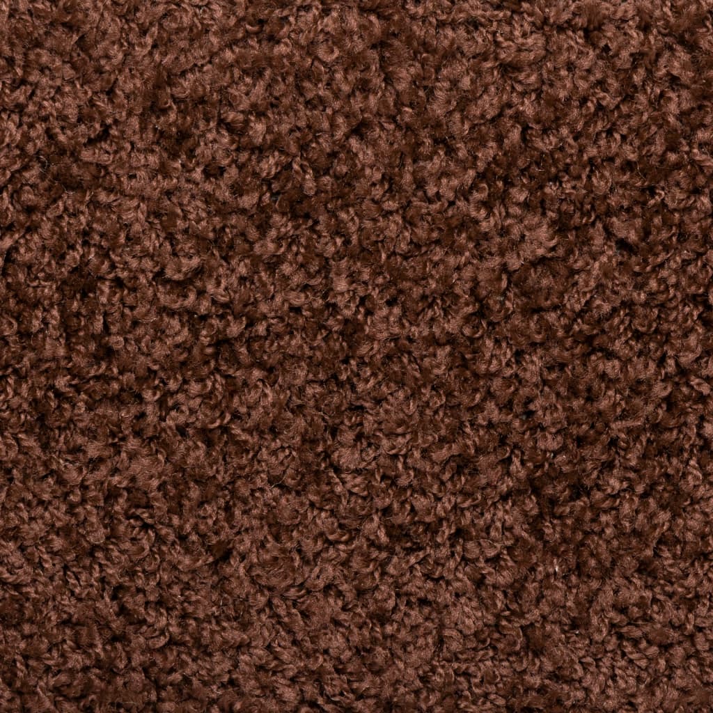 Tapetes de escada 10 peças 65x21x4 cm marrom com borda retangular