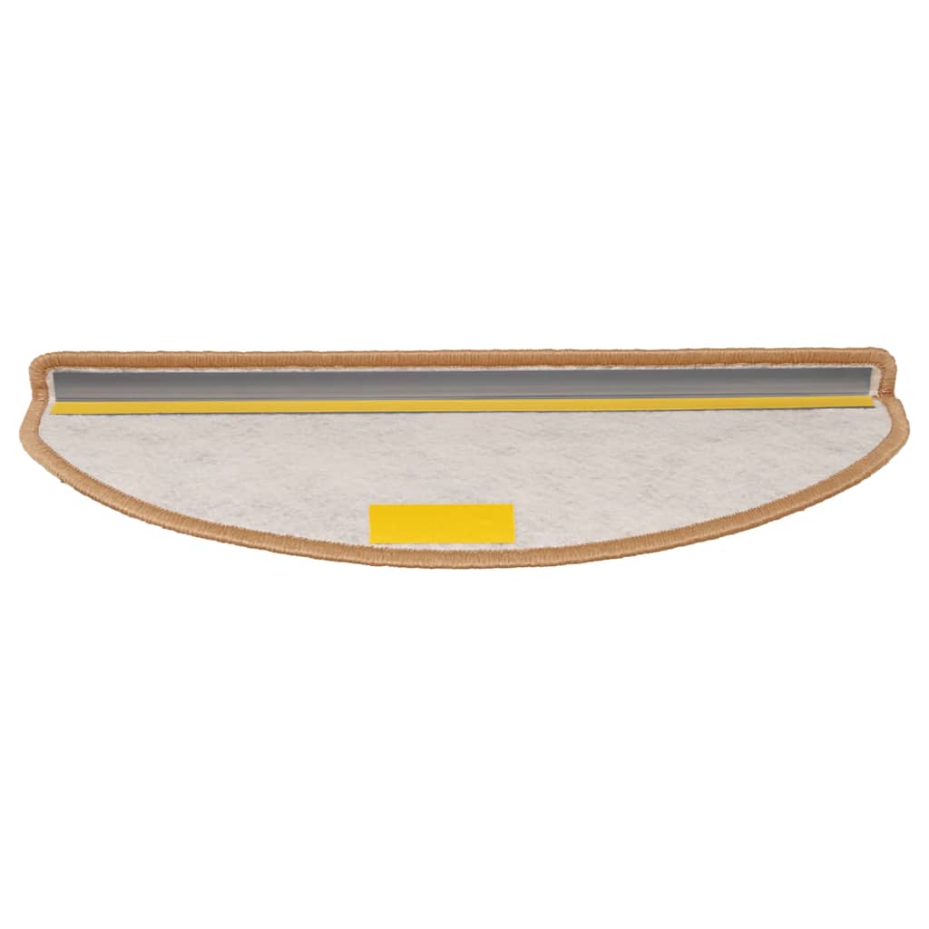Tapetes escada adesivos aspeto sisal 15 pcs cor de sisal