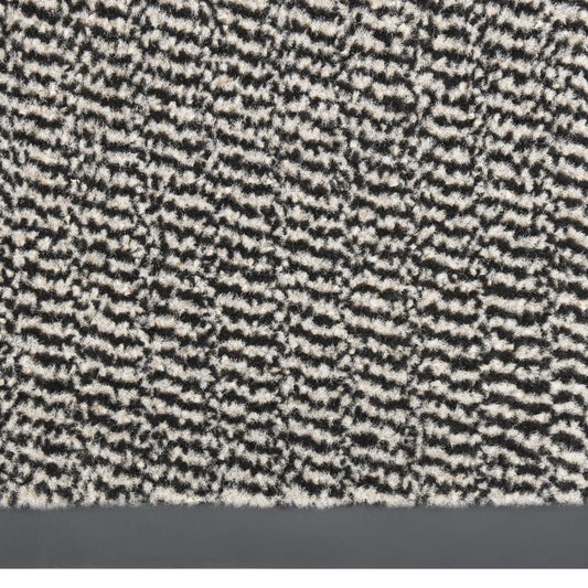 Tapete de entrada tufado 40x60 cm castanho-claro