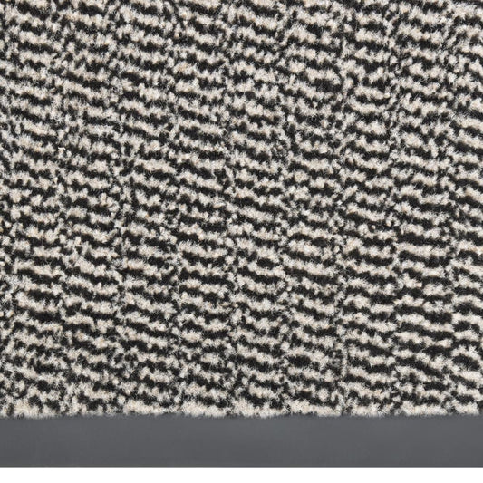 Tapete de entrada tufado 80x120 cm castanho-claro