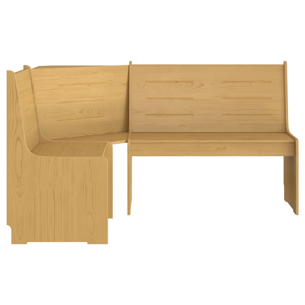 Banco de canto REINE 151 cm pinho maciço castanho mel