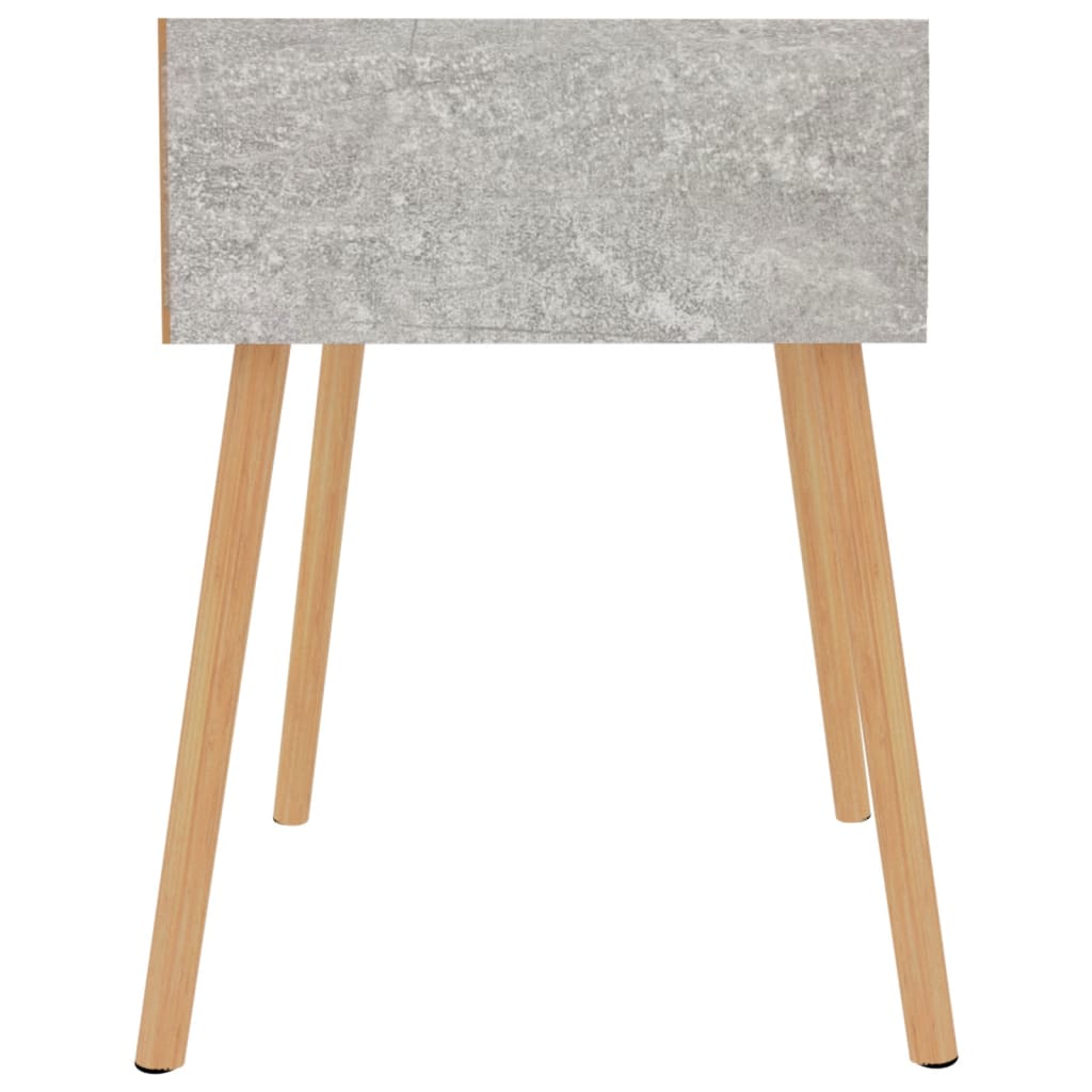 Mesas de cabeceira 2 pcs derivados madeira cinza cimento