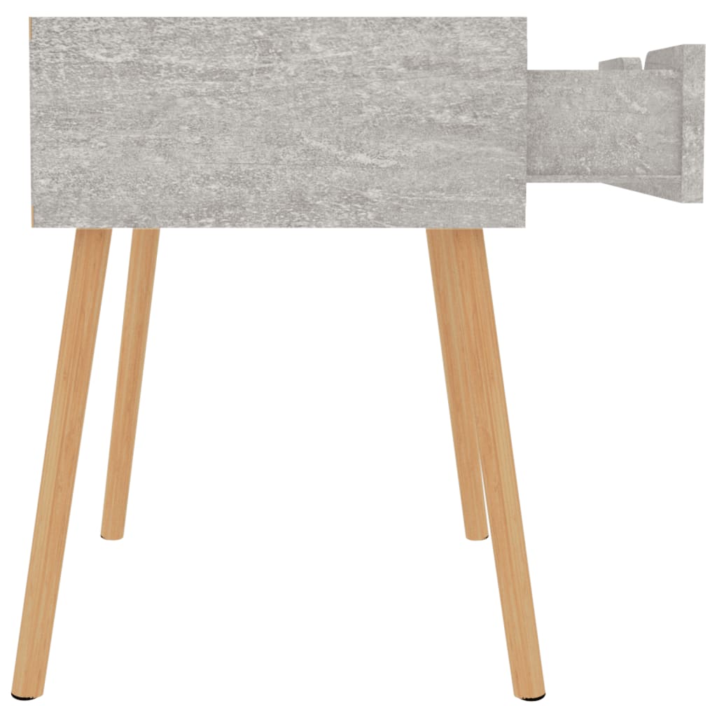 Mesas de cabeceira 2 pcs derivados madeira cinza cimento