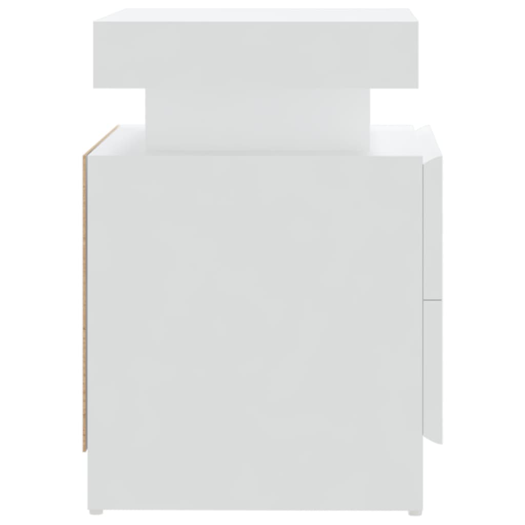 Mesa de cabeceira derivados de madeira branco