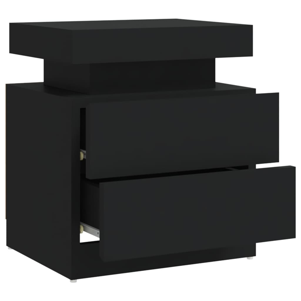 Mesa de cabeceira 45x35x52 cm derivados madeira cinzento
