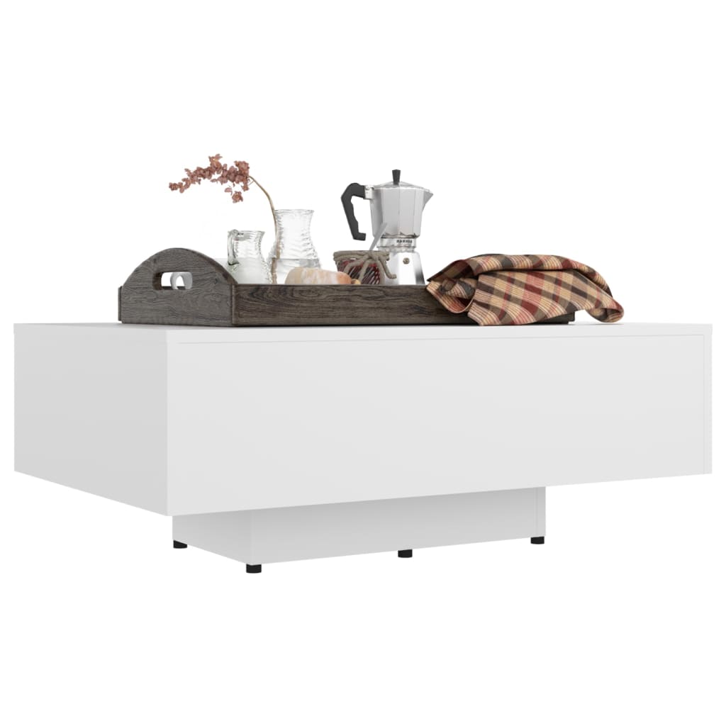Mesa de centro 85x55x31 cm contraplacado branco