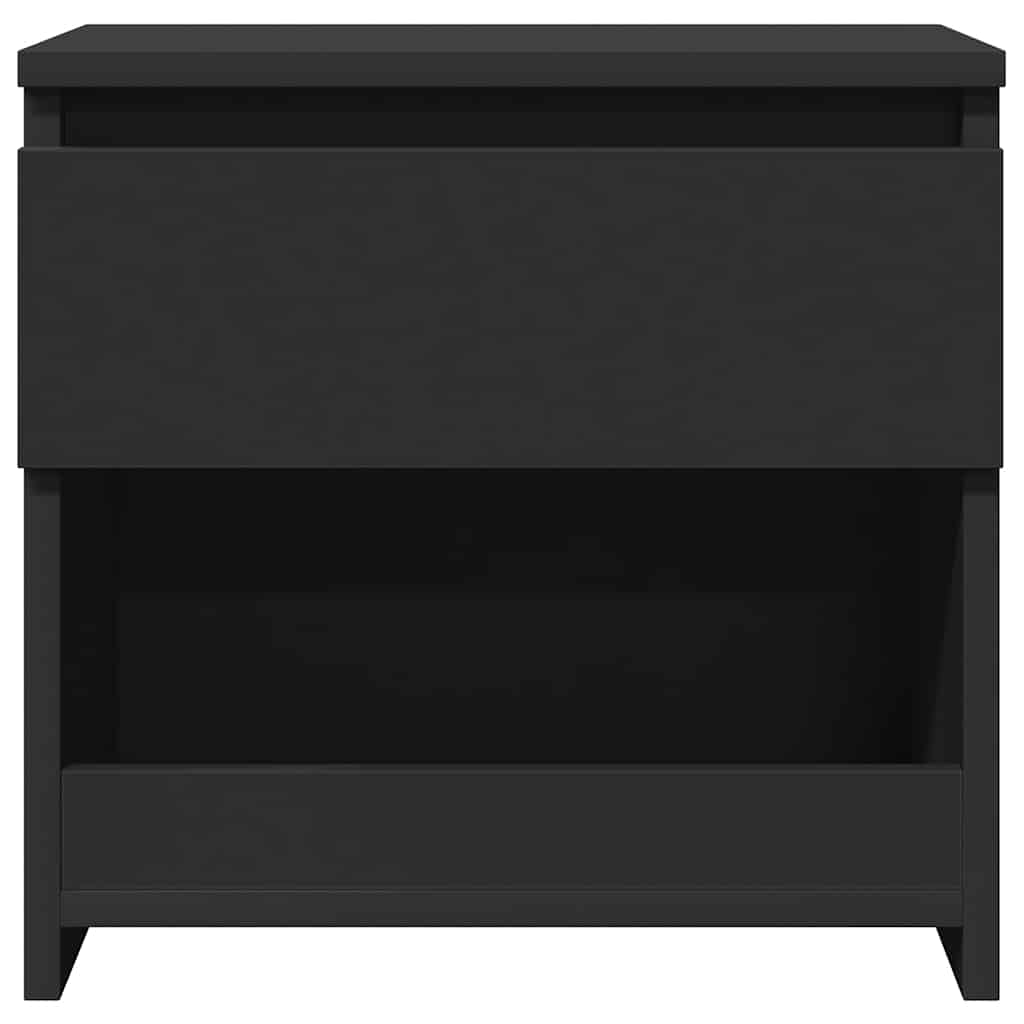 Mesas de cabeceira 2 pcs 40x30x39 cm contraplacado preto