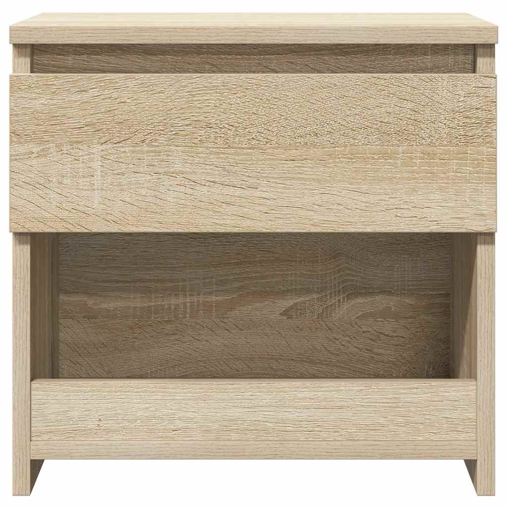 Mesas de cabeceira 2 pcs 40x30x39 cm contraplacado carv. sonoma