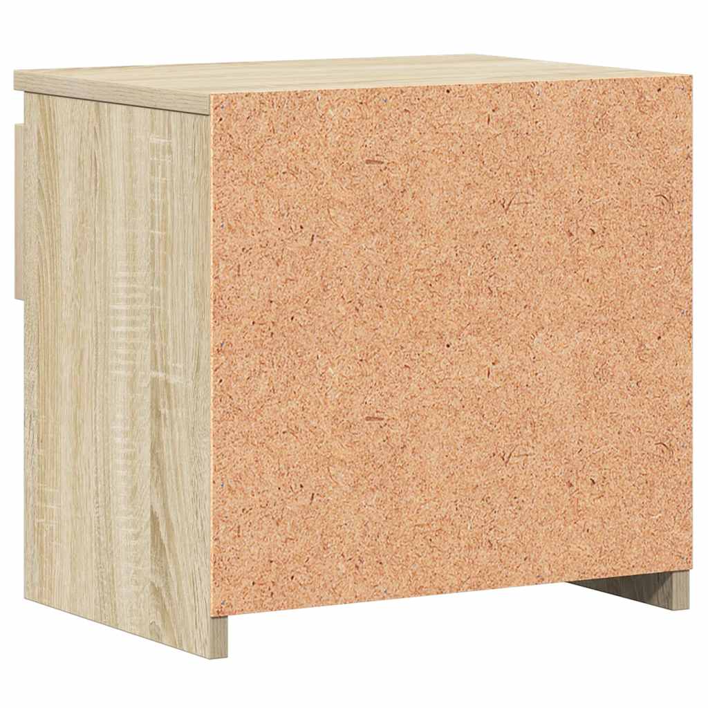 Mesas de cabeceira 2 pcs 40x30x39 cm contraplacado carv. sonoma