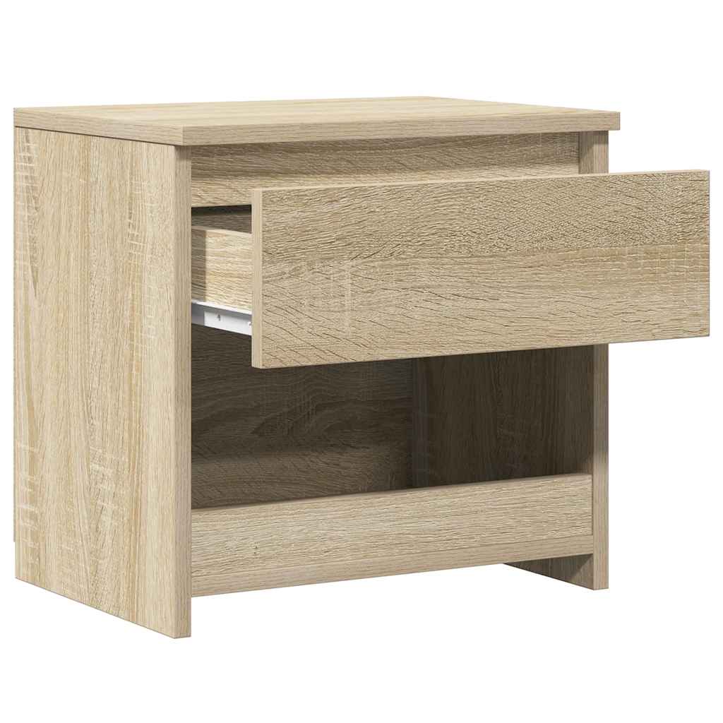 Mesas de cabeceira 2 pcs 40x30x39 cm contraplacado carv. sonoma