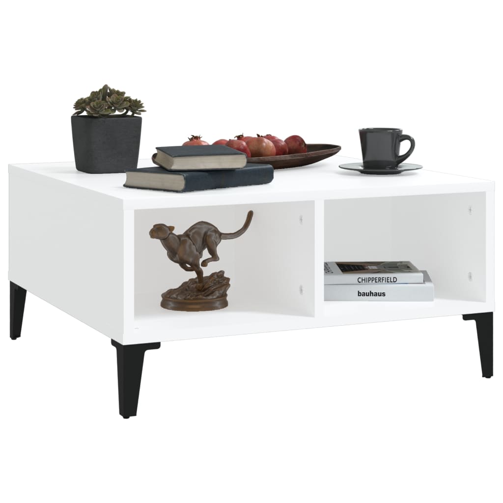 Mesa de centro 60x60x30 cm derivados de madeira branco