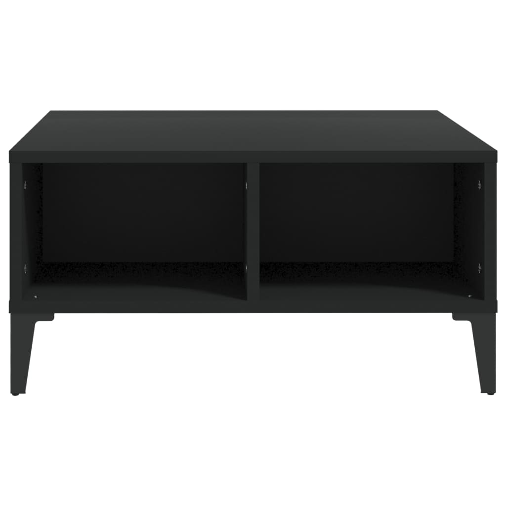 Mesa de centro 60x60x30 cm contraplacado preto