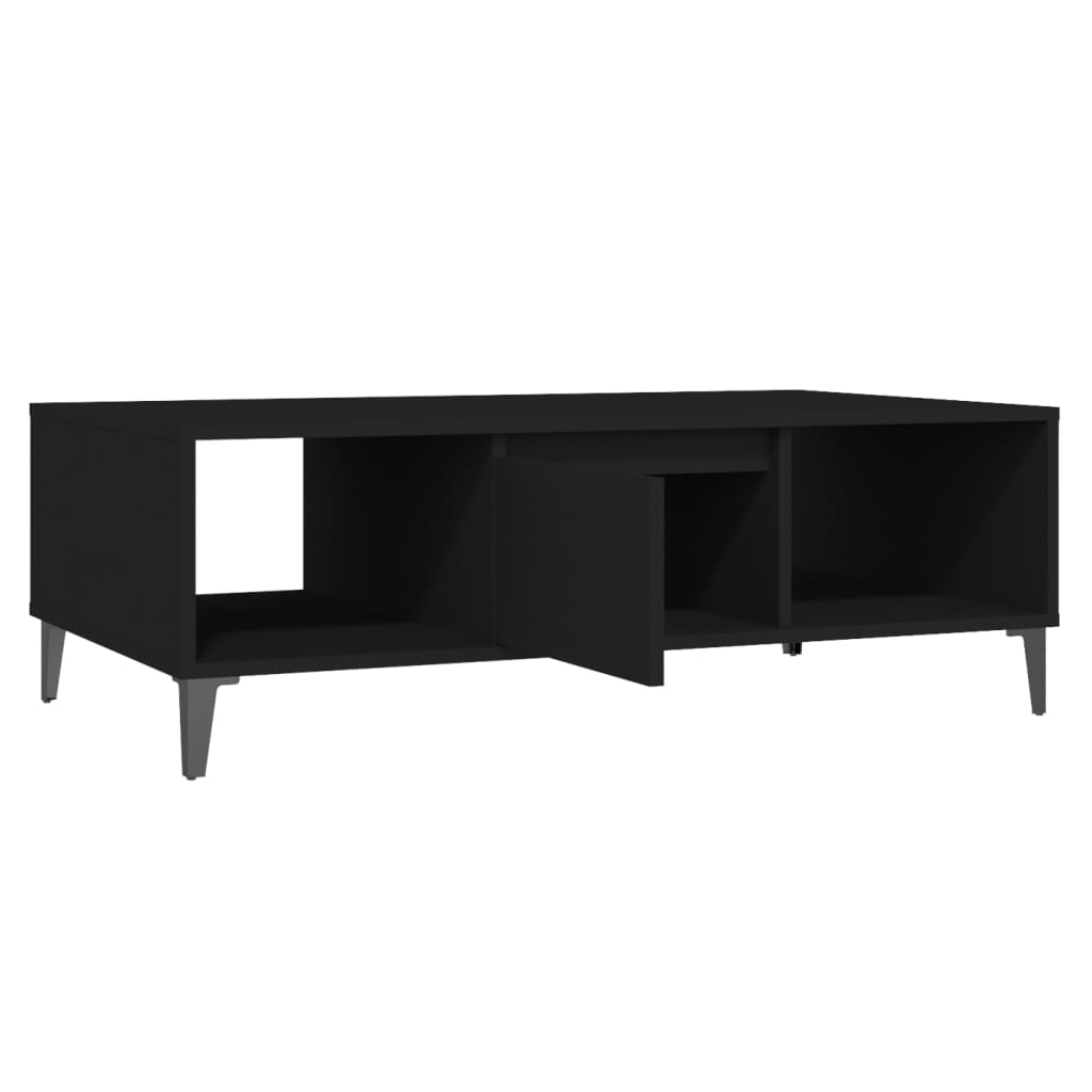 Mesa de centro 103,5x60x35 cm derivados de madeira preto