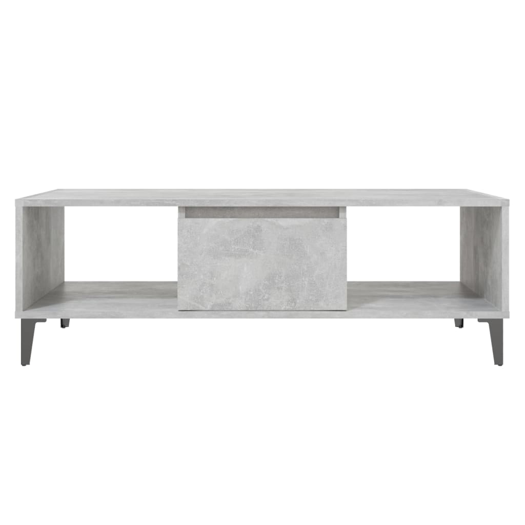 Mesa de centro derivados de madeira cinzento cimento