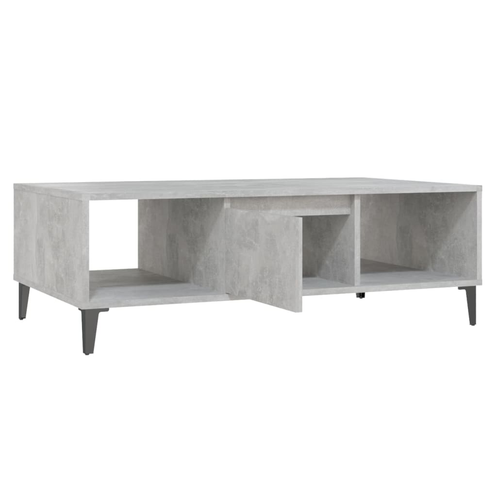 Mesa de centro derivados de madeira cinzento cimento