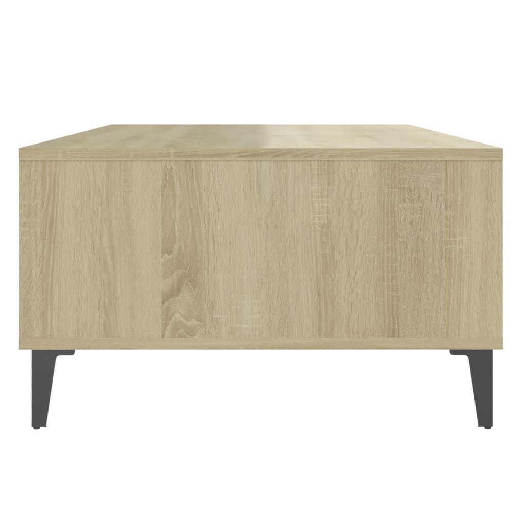 Mesa de centro derivados de madeira branco/carvalho sonoma