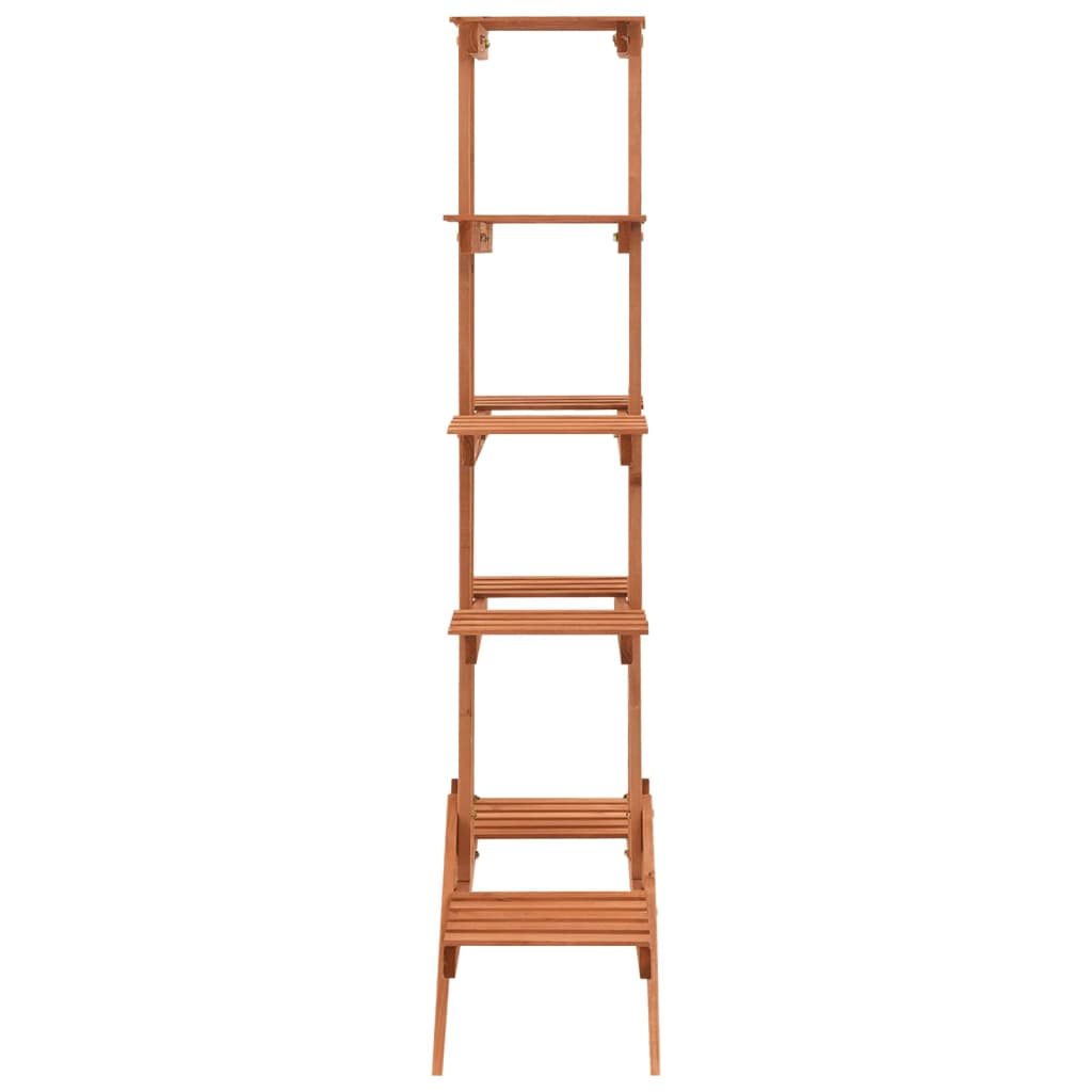 Suporte para plantas 83x25x132 cm madeira de abeto maciça