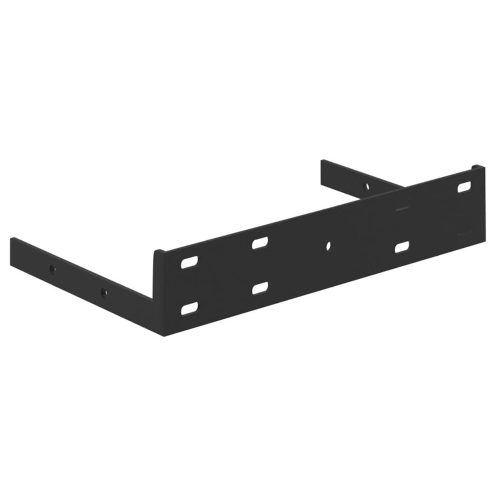 Prateleira de parede suspensa 23x23,5x3,8 cm MDF cinzento