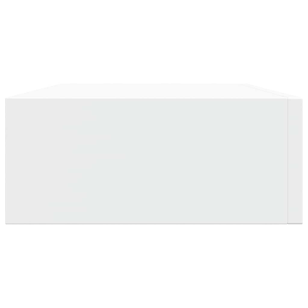 Prateleira de parede com gaveta MDF 40x23,5x10 cm branco