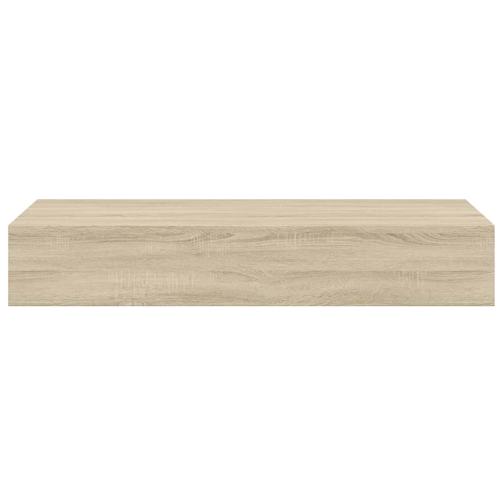 Prateleira de parede com gaveta MDF 60x23,5x10 cm cor carvalho