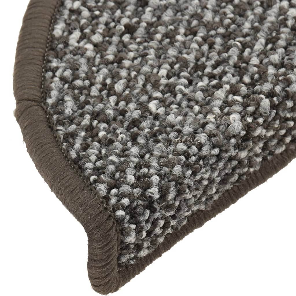 Tapete/carpete para degraus 15 pcs 65x21x4 cm antracite