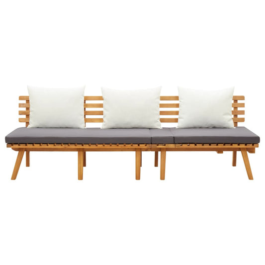 Banco de jardim 200x65 cm madeira de acácia maciça
