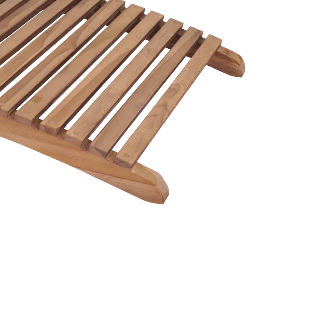 Espreguiçadeiras dobráveis 2 pcs madeira de teca maciça