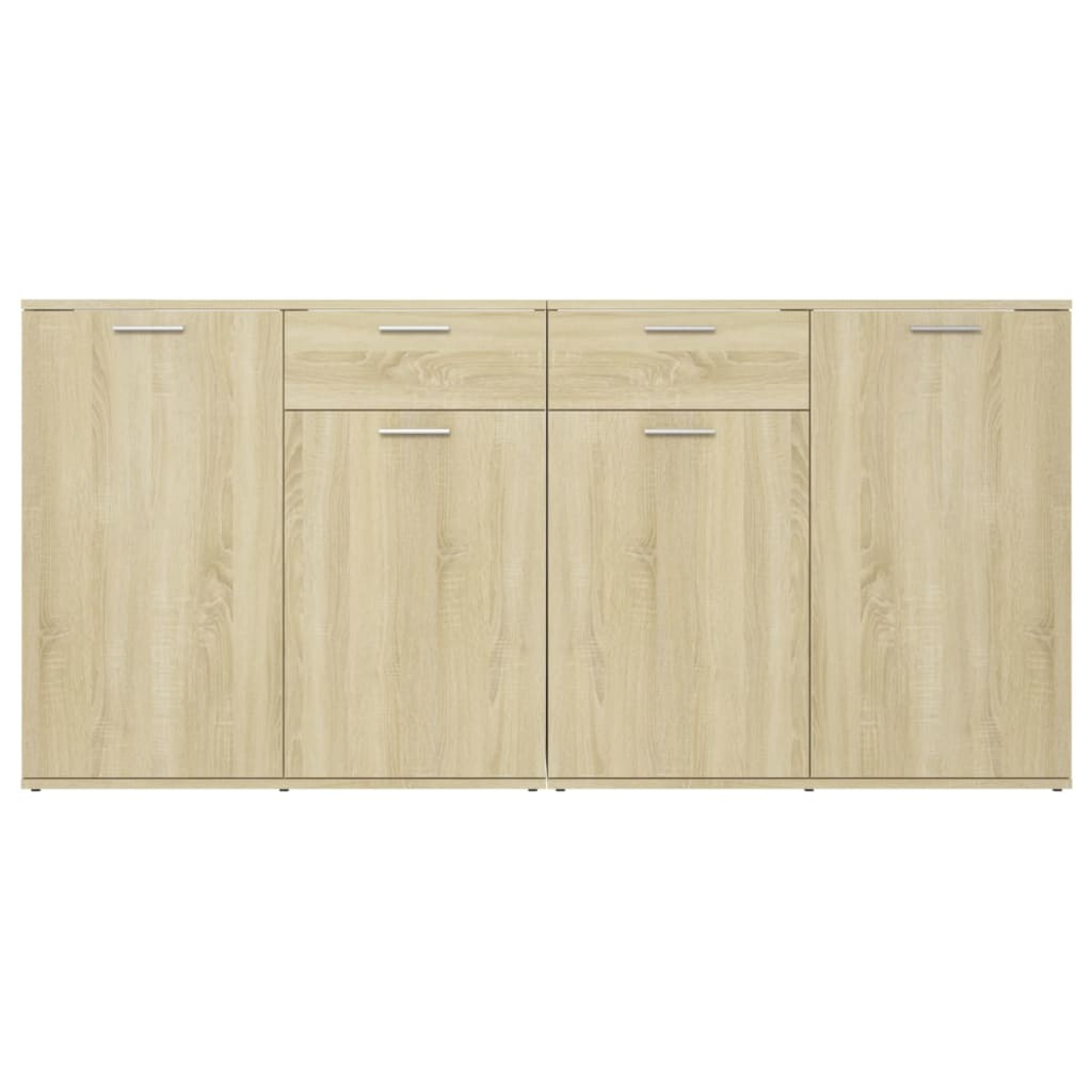 Aparador 160x36x75 cm contraplacado cor carvalho sonoma