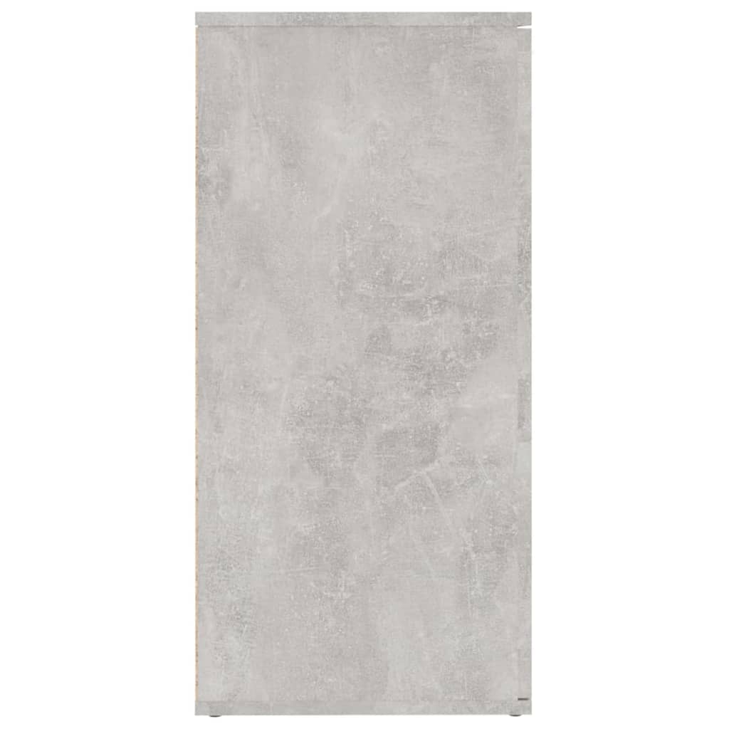 Aparador 160x36x75 cm contraplacado cinzento cimento