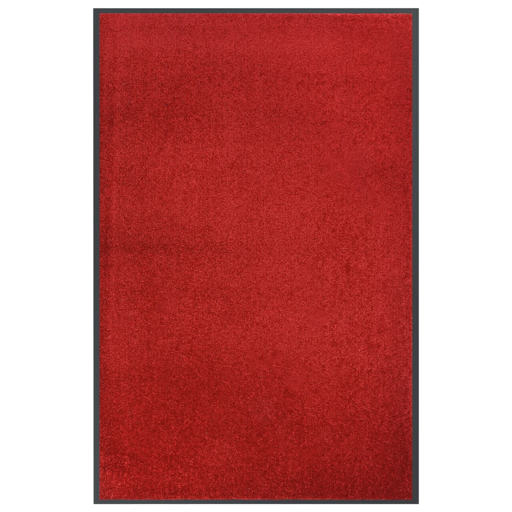 Tapete de porta 80x120 cm vermelho