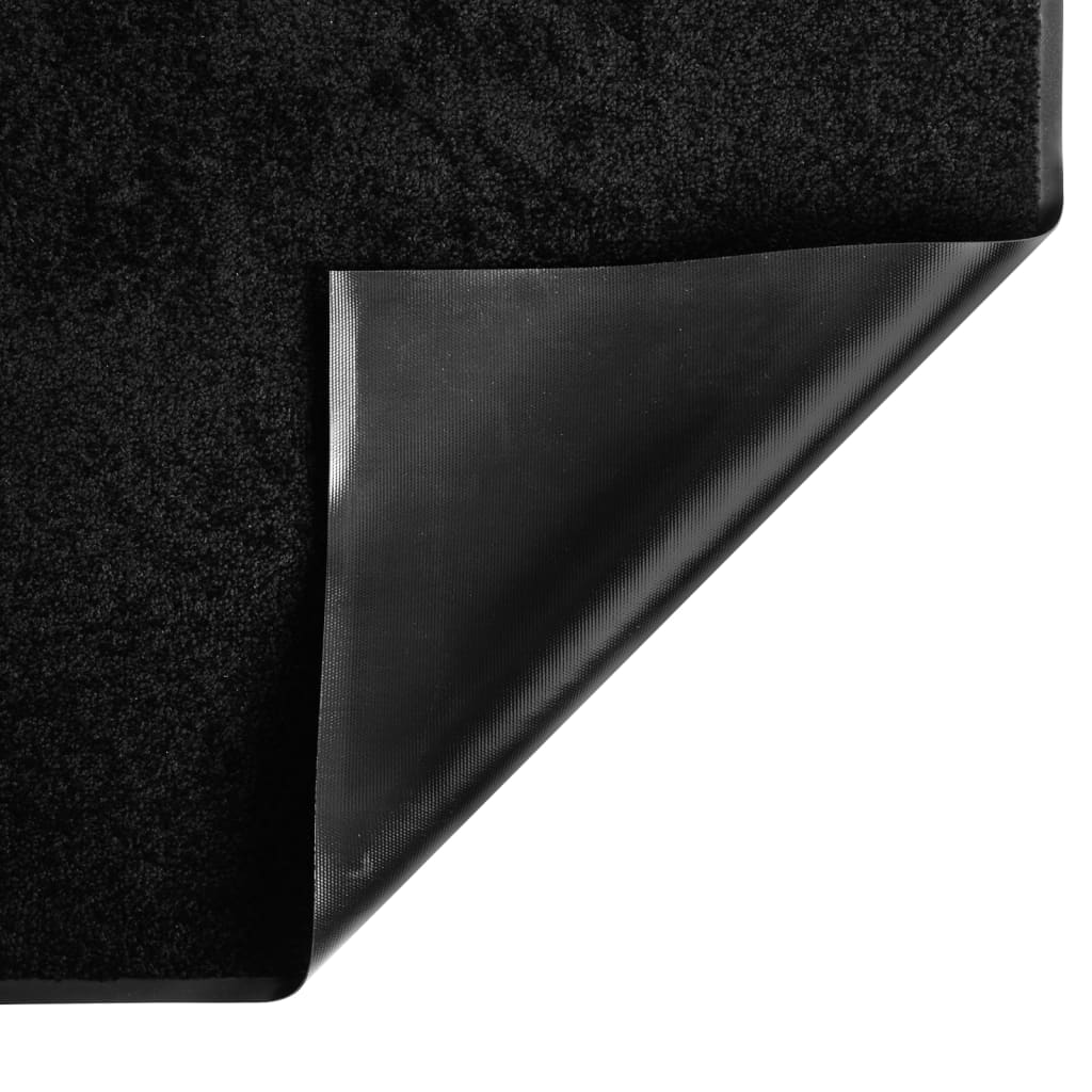 Tapete de porta 80x120 cm preto