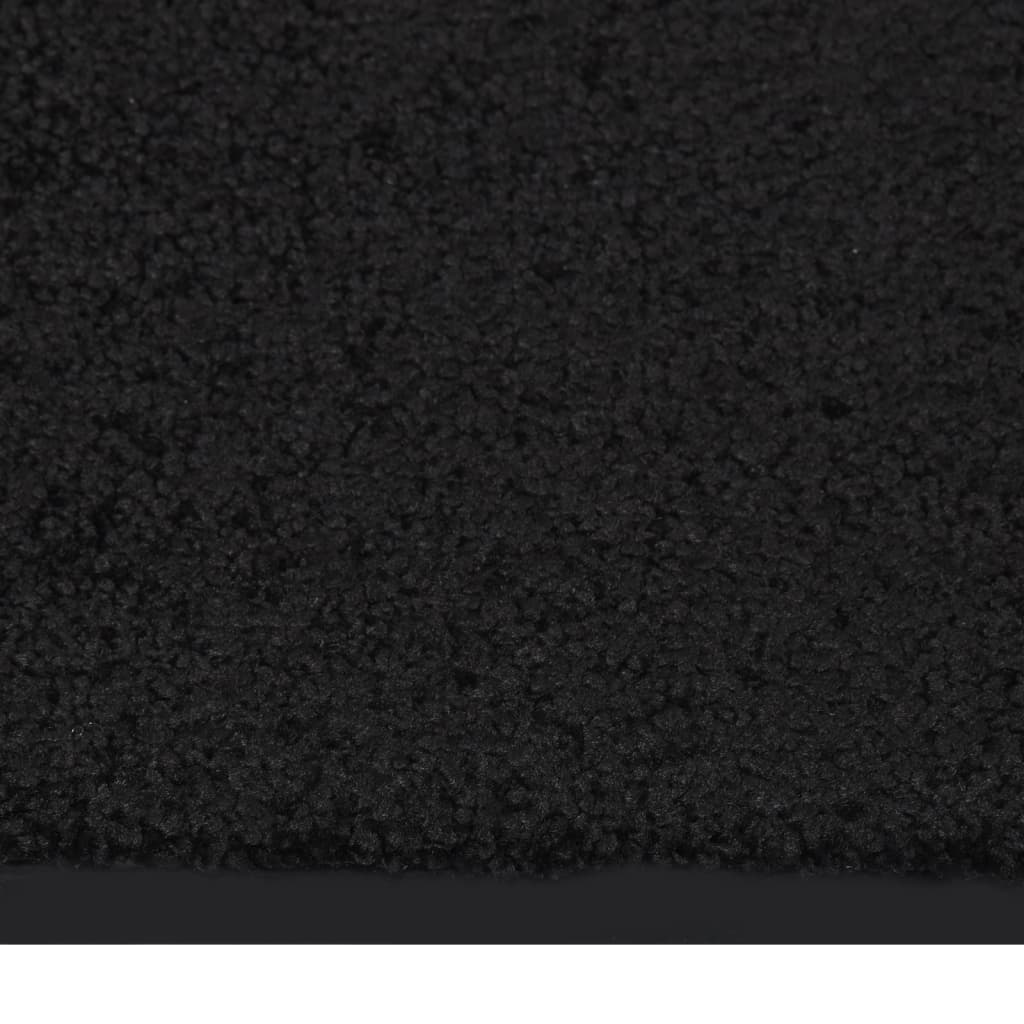 Tapete de porta 80x120 cm preto