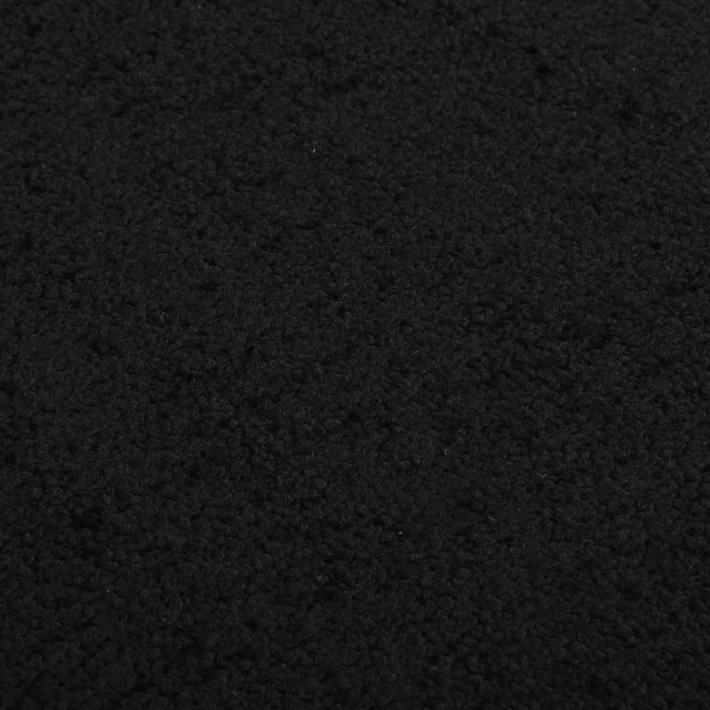 Tapete de porta 80x120 cm preto